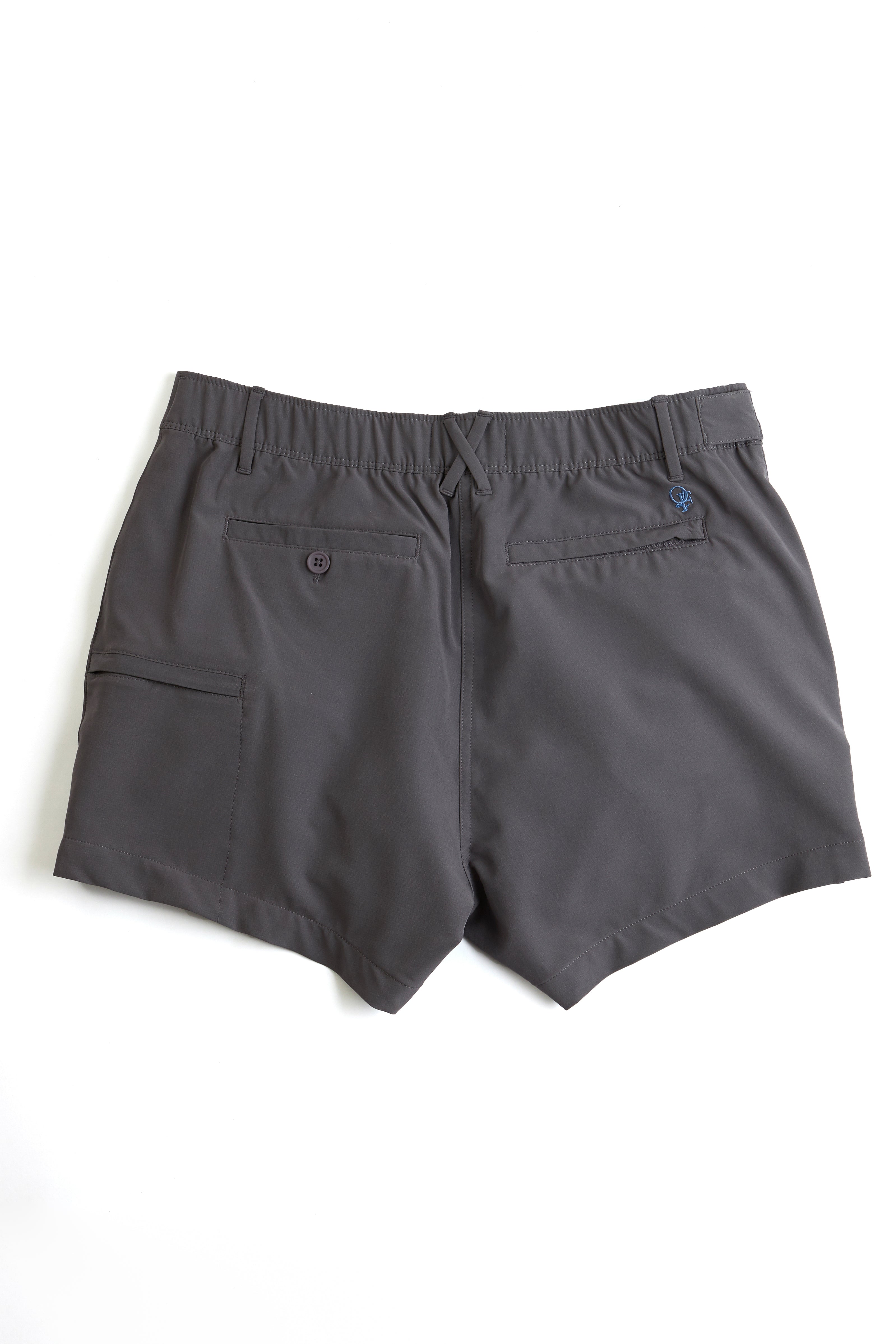 grey chino deck shorts. Women's deck shorts. Yachtwear, workwear